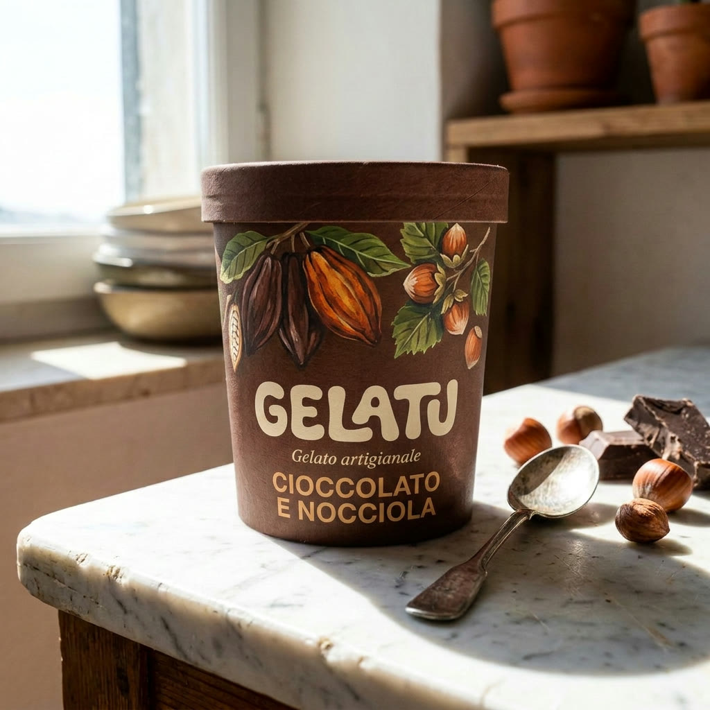 Gelatu cioccolato — Packshot Becher