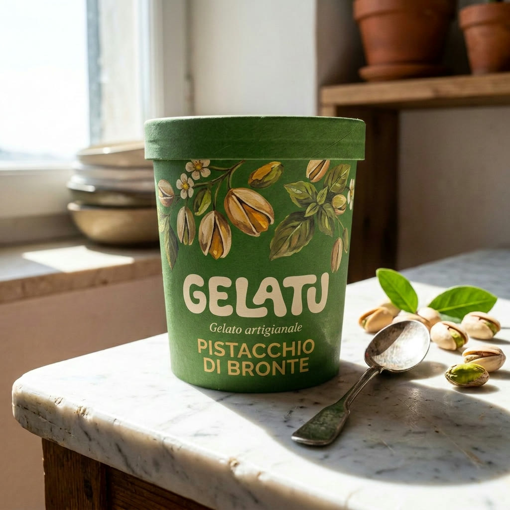 Gelatu pistacchio — Packshot Becher