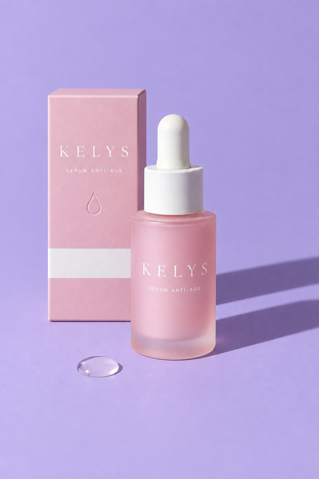 Kelys — Serum und rosa Verpackung