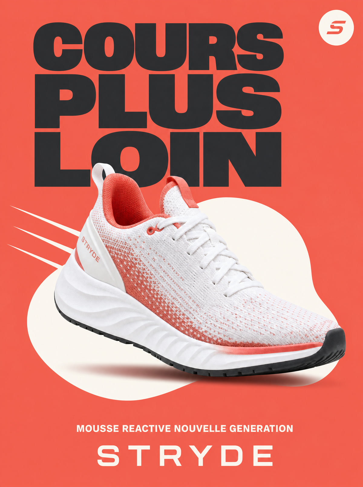 Stryde — Plakat «Cours plus loin»