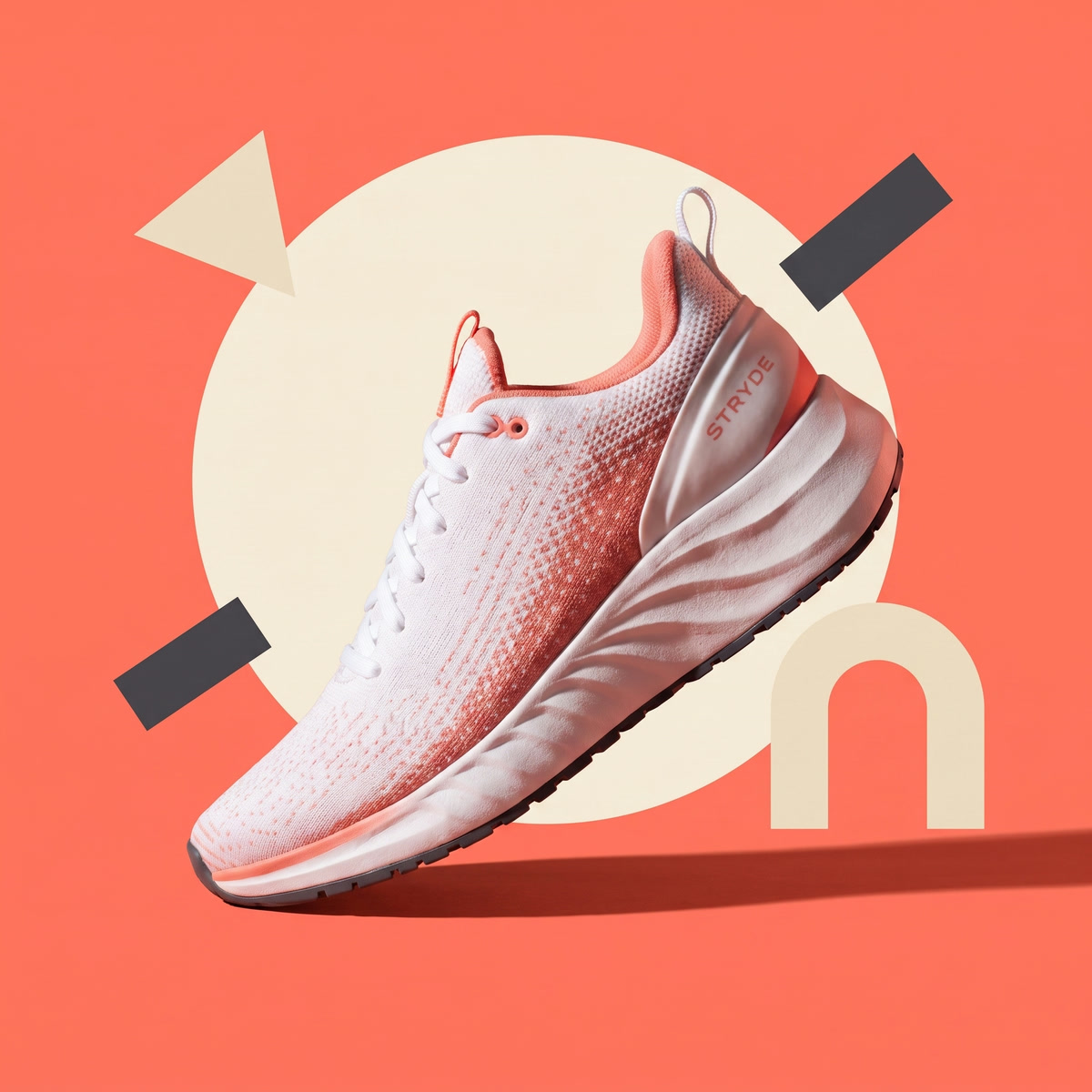 Stryde — Schuh und grafische Formen
